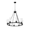Z-Lite Titus 8 Light Chandelier, 33in. W x 26.5in. H, Matte Black 826-8MB - alternate 3
